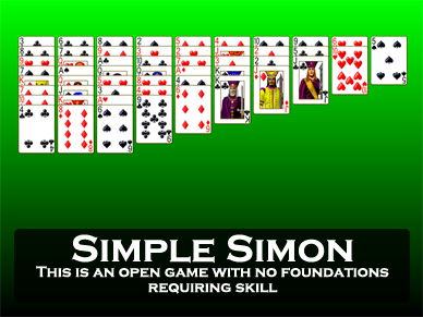 free simple solitaire card games